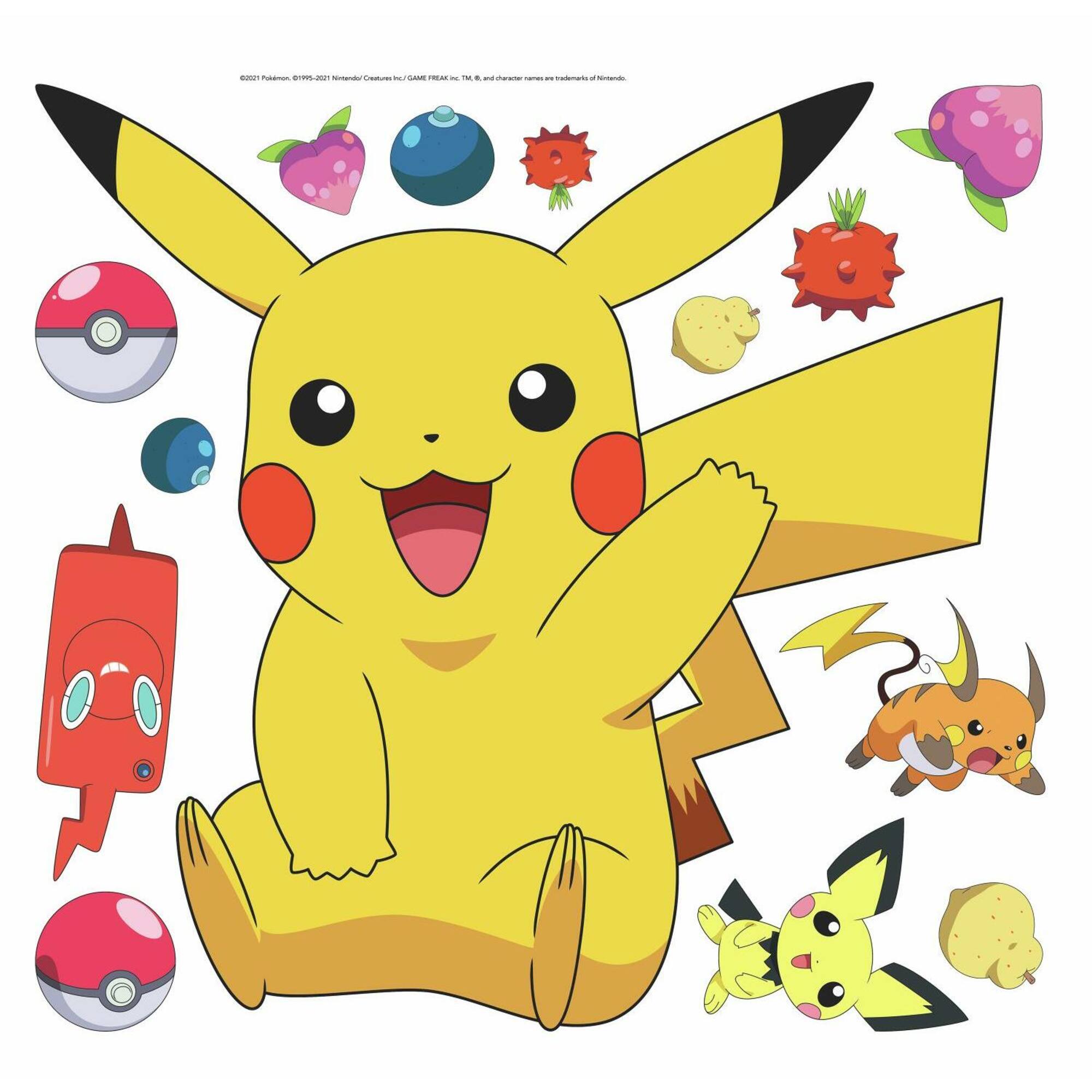 RoomMates Pikachu Peel & Stick Giant Wall Decal